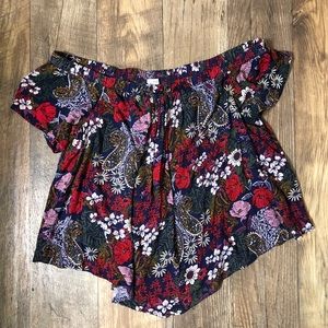 Off The Shoulder Floral Top